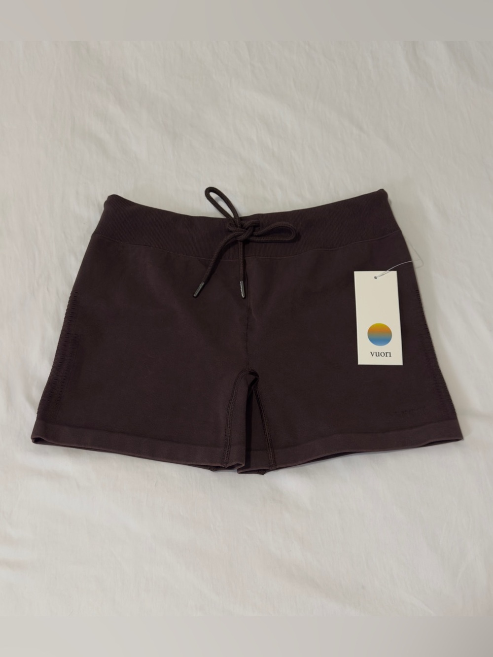 Vuori Pointelle Seamless Short 4 French Roast brown NEW